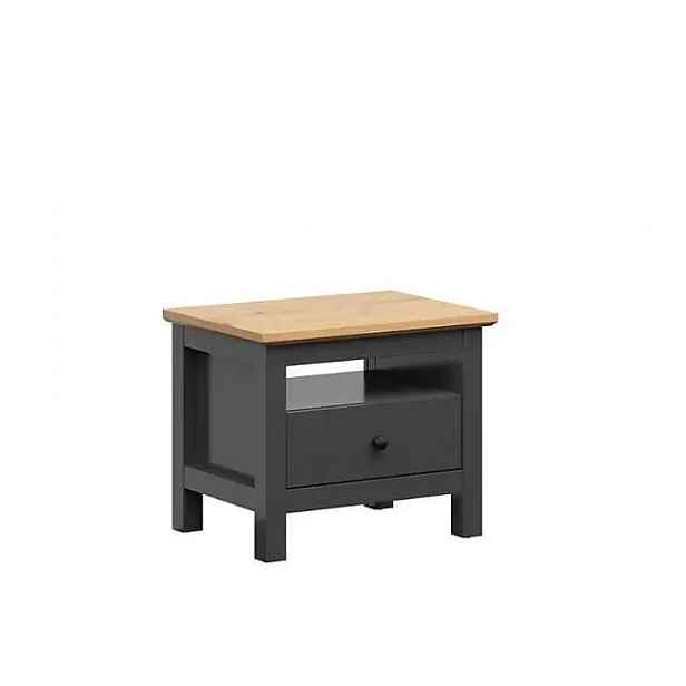 BRW Hesen noční stolek KOM1S/5/6, grafit/dub artisan