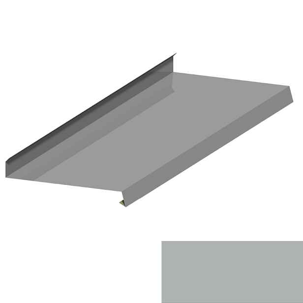 Oplechování římsy RS312A SP 25 RAL 9007 tmavě stříbrná