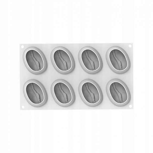 Silikonová forma kávové zrno 58 x 78 110 ml x 8 zásuvek Coffee Bean