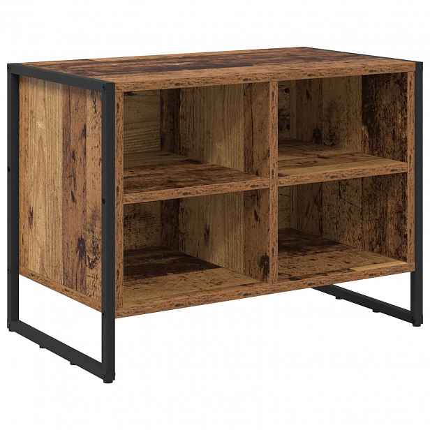 vidaXL Skříň na obuv 60 x 35 x 44 cm Kompozitní dřevo Staré dřevo