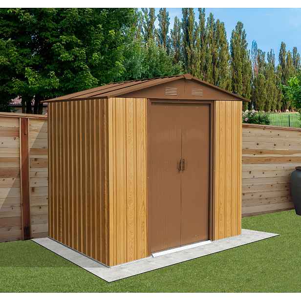 Zahradní domek BestBerg ZDB-2D / 2,5 m² / 194 x 131 x 184 cm / dekor dřevo/hnědá