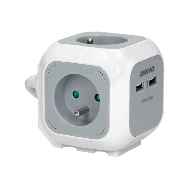 Prodlužovací Kabel Kostka 1,4 M 4 Zásuvky 4X2P+Z