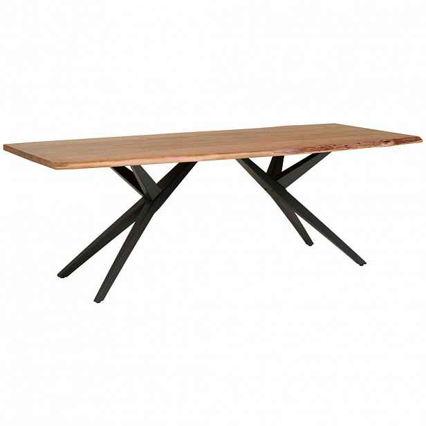 P & B JÍDELNÍ STŮL, akácie, černá, barvy vlašských ořechů, 220/100/76 cm