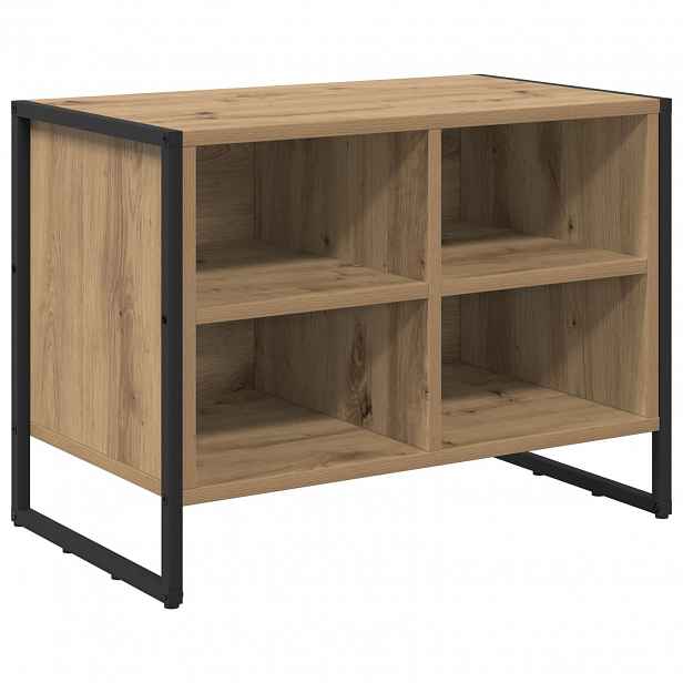 vidaXL Skříň na obuv 60 x 35 x 44 cm Kompozitní dřevo Umělecký dub