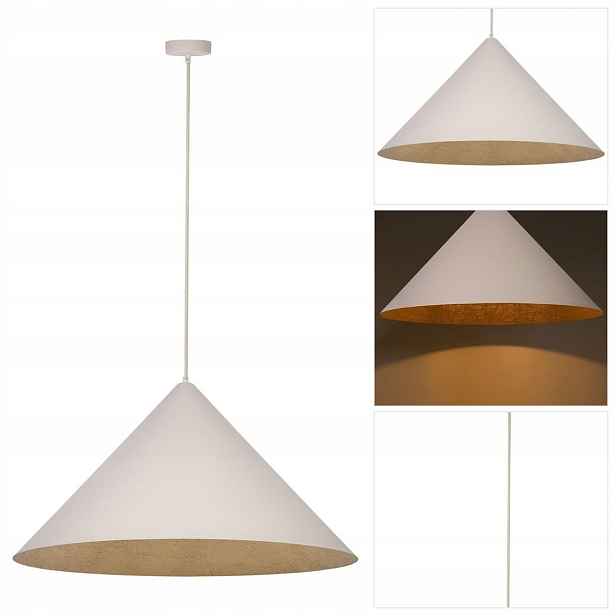 Závěsná lampa Vesuvio béžová, moderní, nastavitelná, Sigma Lighting, nad barem
