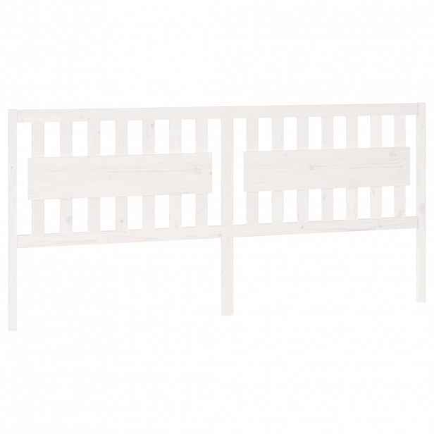 vidaXL Čelo postele bílé 205,5 x 4 x 100 cm masivní borovice