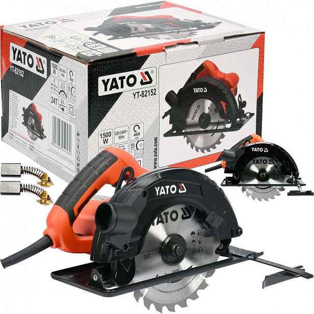 Kotoučová Pila Yato 185 MM 1500 W Na Bednicí Dřevo, PROŘEZÁVÁNÍрКА
