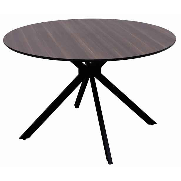 Kulatý jídelní stůl Cosmo 120 cm, šedo-hnědý jasan