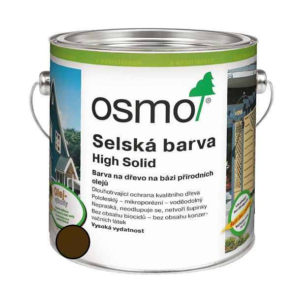 Nátěr venkovní Osmo 2606 Selská barva středně hnědá 0,75 l