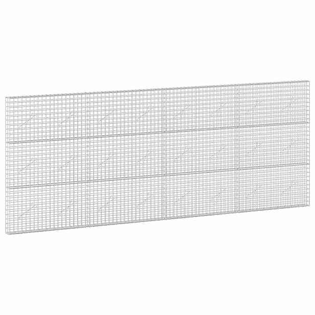 vidaXL Gabion s drátem 3,5 mm a síťkou 5x5 cm 400x10x150 cm