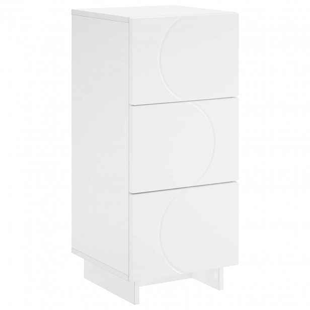 vidaXL Příborník Bílá 33.5 x 34.5 x 75 cm Kompozitní dřevo