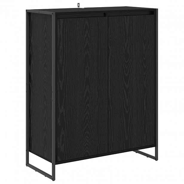 vidaXL Skříň na obuv Černý dub 79 x 36 x 100 cm Kompozitní dřevo