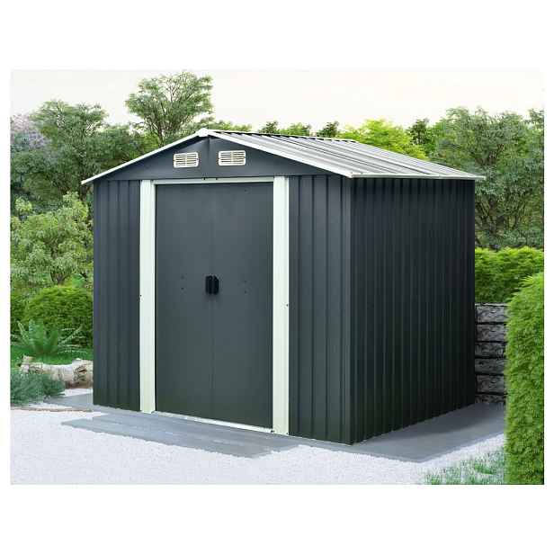 Zahradní domek BestBerg ZDB-4A / 4,1 m² / 236 x 174 x 206 cm / šedá