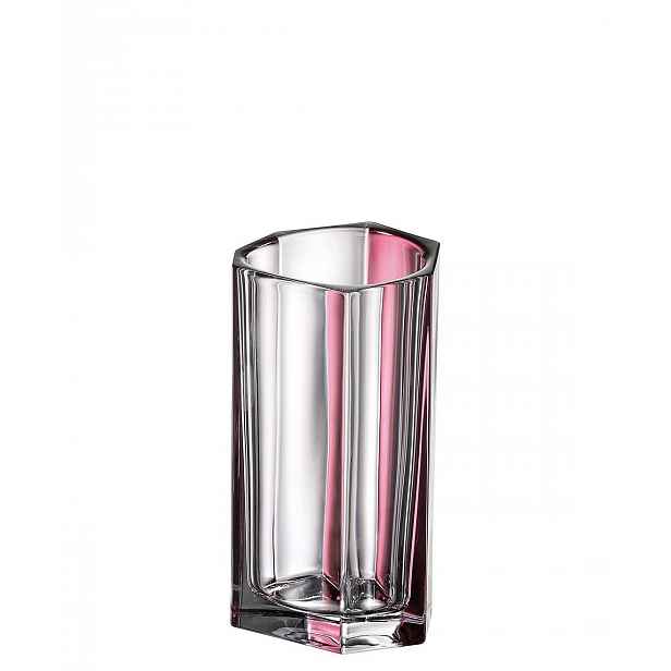Bohemia Bazalt Pink Line Váza 250 MM