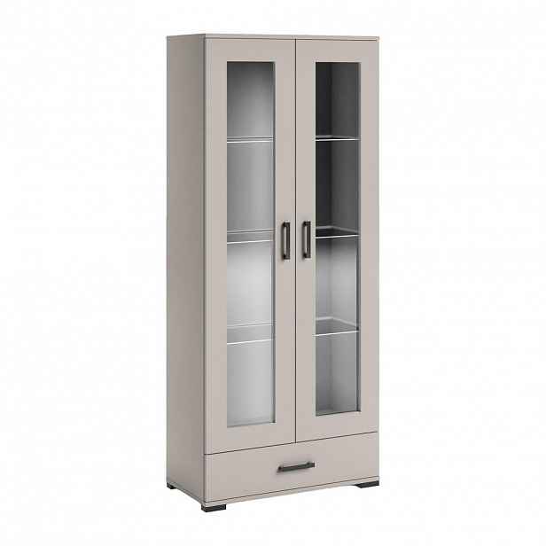 MASSENO VITRÍNA ALBANO 80/186/40 cm Kašmír