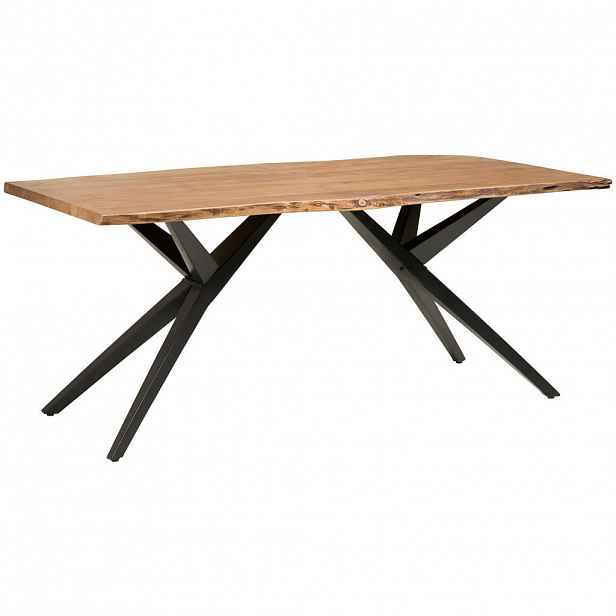 P & B JÍDELNÍ STŮL, akácie, černá, barvy vlašských ořechů, 180/90/76 cm