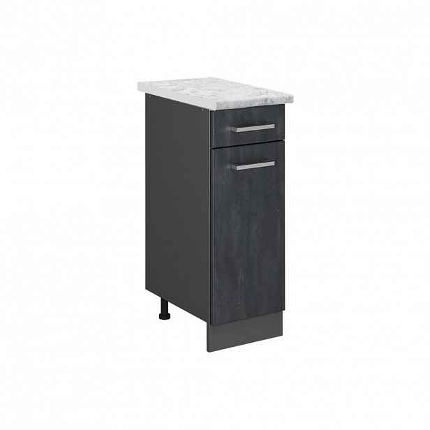 Vicco SPODNÍ SKŘÍŇKA KUCHYŇSKÉ LINKY R-Line Černý beton 30 cm PD Mramor