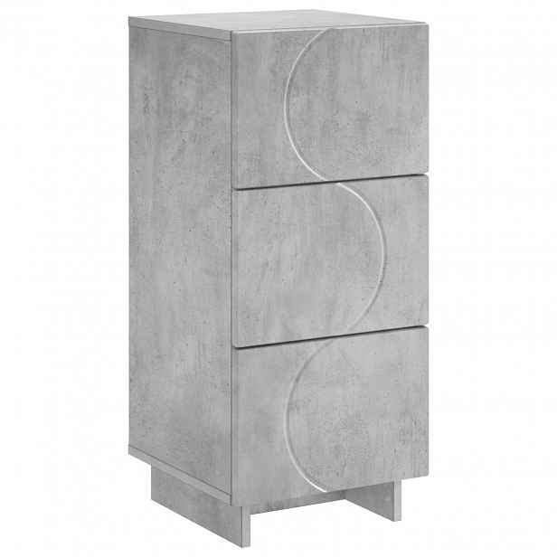 vidaXL Příborník Betonově šedá 33.5 x 34.5 x 75 cm Kompozitní dřevo
