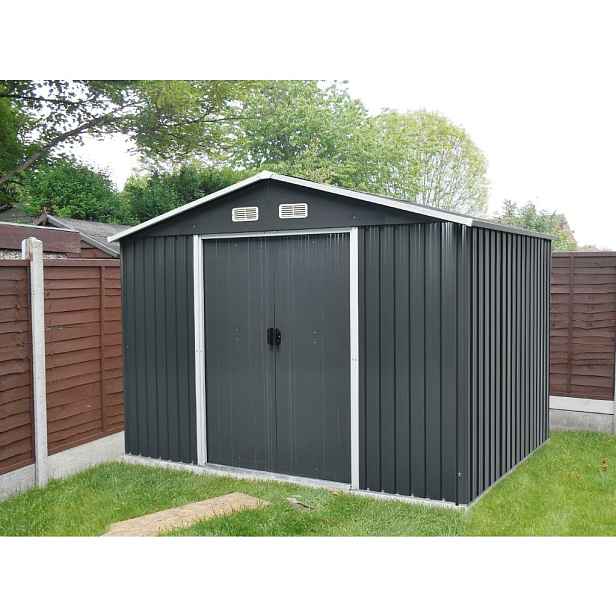 Zahradní domek BestBerg ZDB-7A / 7,2 m² / 301 x 238 x 214 cm / šedá