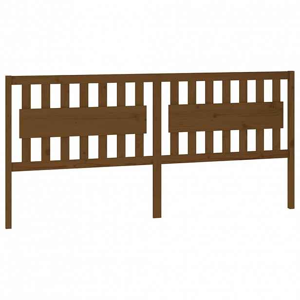 vidaXL Čelo postele medově hnědé 205,5 x 4 x 100 cm masivní borovice