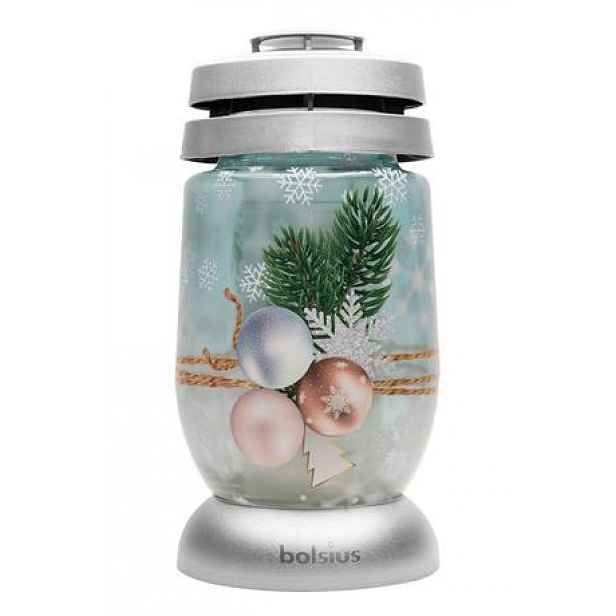 Bolsius Hřbitovní lucerna 22cm stříbrná