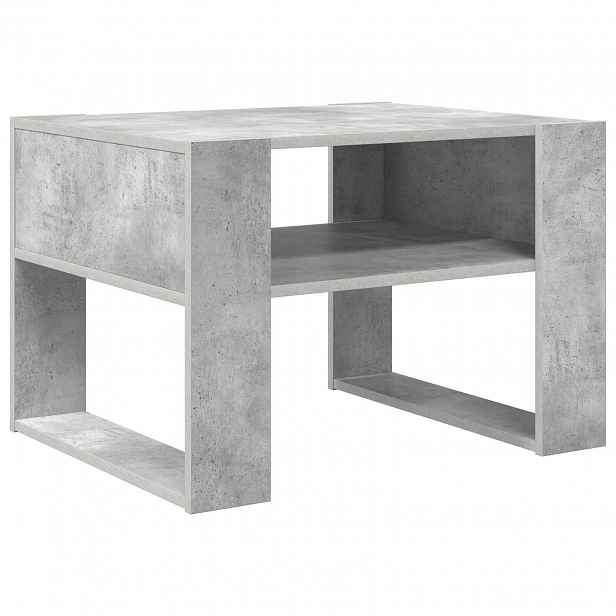 vidaXL Konferenční stolek Betonově šedá 66 x 53 x 45 cm