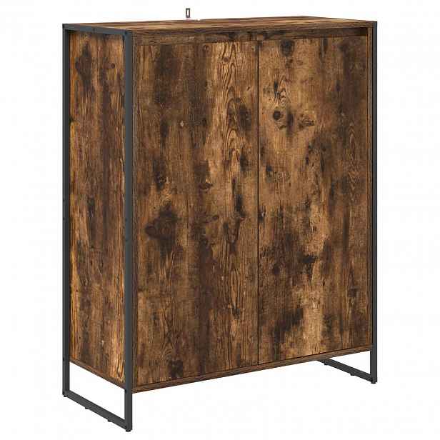 vidaXL Skříň na obuv Kouřový dub 79 x 36 x 100 cm Kompozitní dřevo
