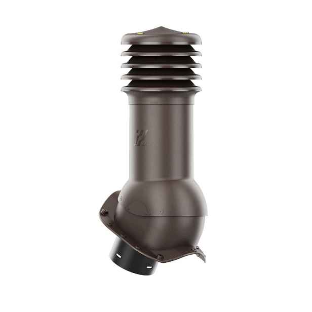 Větrací komín HiVent pro plechovou střešní krytinu, profil X, 150 mm, barva bronzová