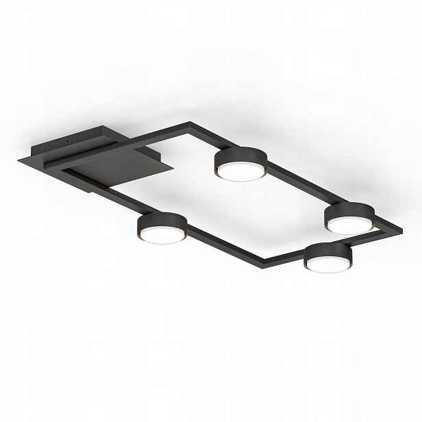 Závěsná stropní Led lampa 4X GX53 Loft Černá Lustr Stropní Svítidlo Moderní