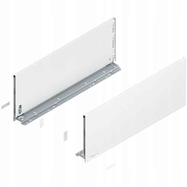 Blum 770F6002S Legrabox boční strany zásuvky o výšce Nl 600 mm, hedvábně bílá matná barva