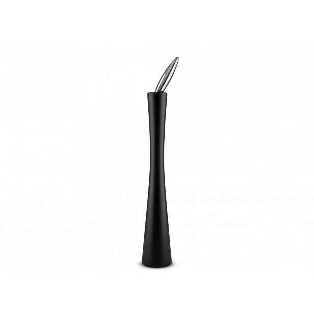 Dřevěný mlýnek na pepř, černý, prům. 8.5 cm - Alessi