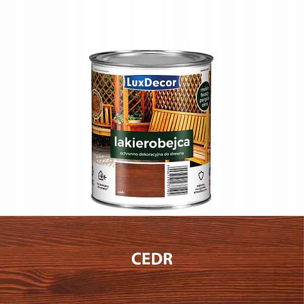 Luxdecor Ochranný A Dekorativní Lak Na Dřevo 2,2 L Cedr