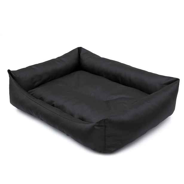 Pelíšek pro psy MONTY černý L, XL, XXL Rozměr: XXL-105x75 cm