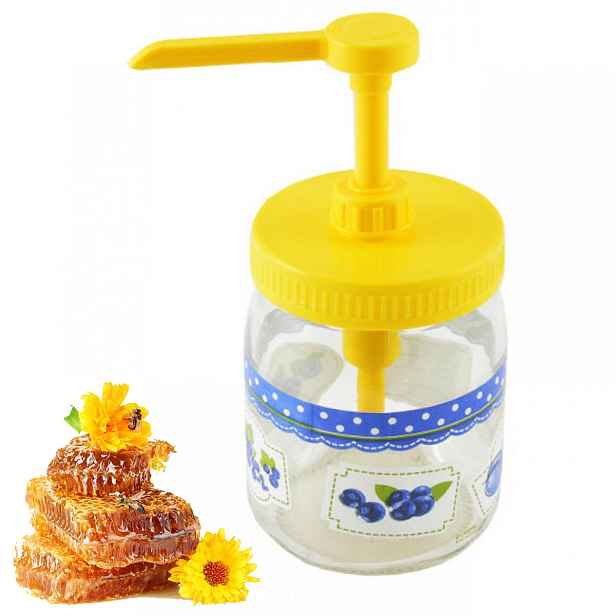 Royal Kitchen 2768 Dávkovač medu s víčky 8,5/6,5cm, žlutá