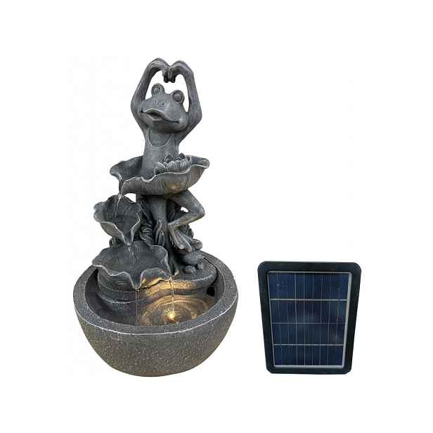 Zahradní solární fontána BestBerg SF-07 / polyresin / 27,5 x 23,5 x 45 cm
