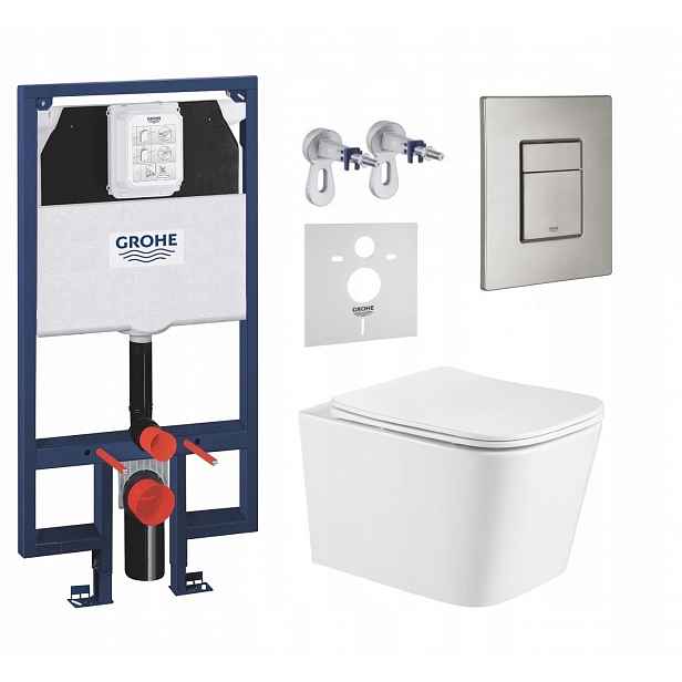 7v1 Wc Set, Stelaz Grohe Slim Wc Mísa Imprese Tornado, Tlačítko