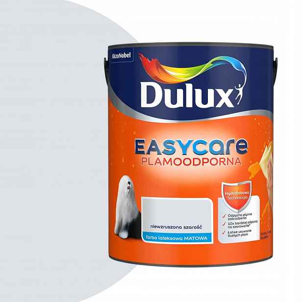 Dulux Easycare Barva odolná proti skvrnám 5L Neotřesitelná šedá
