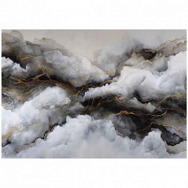 Wallarena FOTOTAPETA Mramor Abstraktní Šedá 400x280 cm