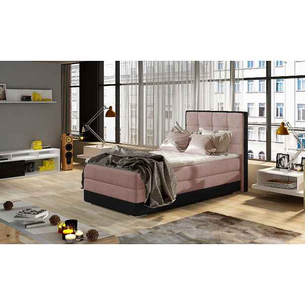 Boxspring Aster 90 látka: Omega 91/ Soft 11, Varianta: Pravá