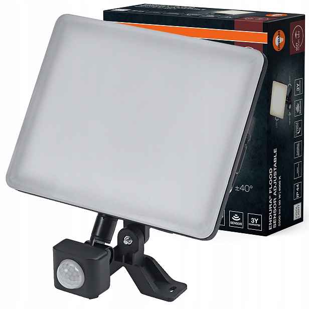 Led reflektor Halogenová lampa se senzorem 50W 4250lm 4000K IP44