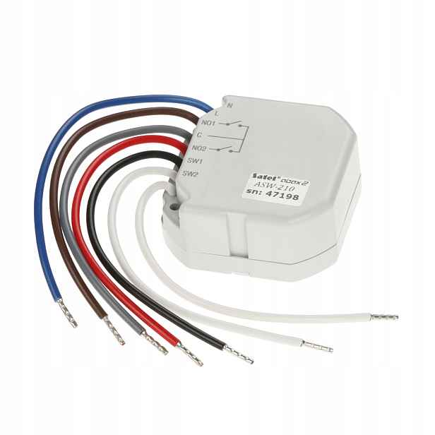 Bezdrátový Dvoukanálový Ovladač 230V Ac ASW-210 ABAX/ABAX2 Satel