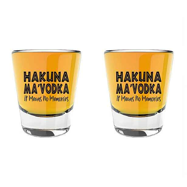 TEMU Sada 1 2 pohárků s Mavodka, humorné dárky na pití vhodné pro muže i ženy, ideální pro přátele, kteří si užívají nevhodný humor.