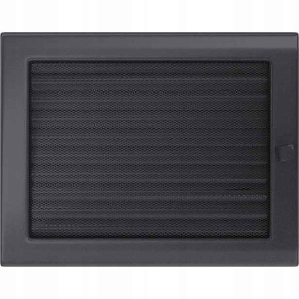 Ventilační mřížka 22x30 grafitová s žaluzií