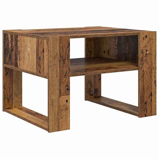 vidaXL Konferenční stolek Staré dřevo 66 x 53 x 45 cm Kompozitní dřevo