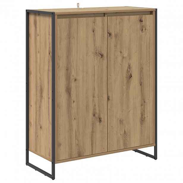 vidaXL Skříň na obuv Umělecký dub 79 x 36 x 100 cm Kompozitní dřevo