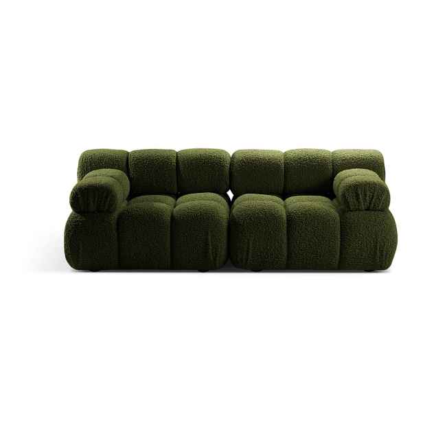 Zelená modulární pohovka z textilie bouclé 188 cm Bellis – Micadoni Home
