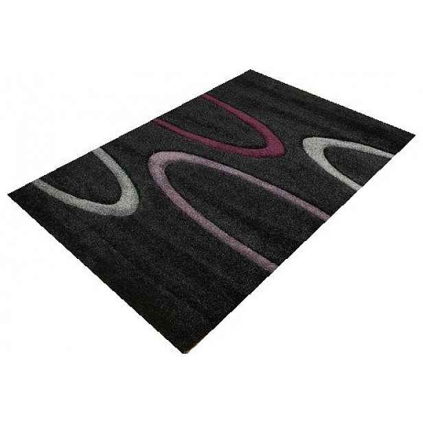 Koberec Fryz Ambiente 120X170 CM Černý_super Hustý