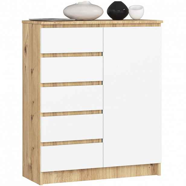 RAUMHIRSCH FURNITURE KOMODA dub Artisan, bílá 97/80/35