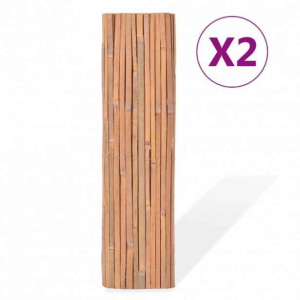 vidaXL Bambusové ploty 2 ks 100 x 400 cm