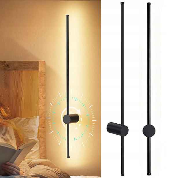 Led Nástěnné Svítidlo Nástěnná Lampa Otočná O 360° 3000K Teplá 60 cm